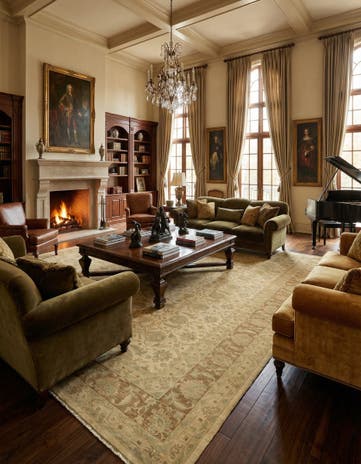 18' x 25' 6 Hand Knotted Peshawar Ziegler Rug