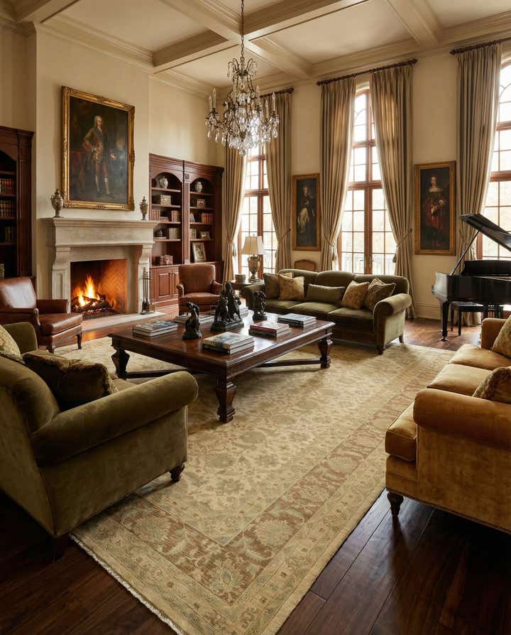 18' x 25' 6 Hand Knotted Peshawar Ziegler Rug