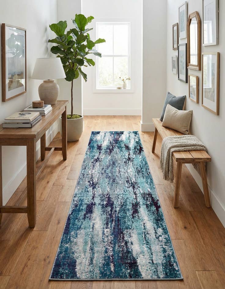 Detail image of  2' 7 x 10'  Washable Sevilla Runner Rug