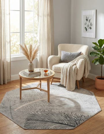 Gray Finsbury Octagon Rug