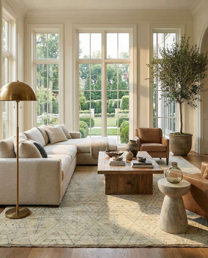 13' 7 x 16' Hand Knotted Moroccan Wool Rug