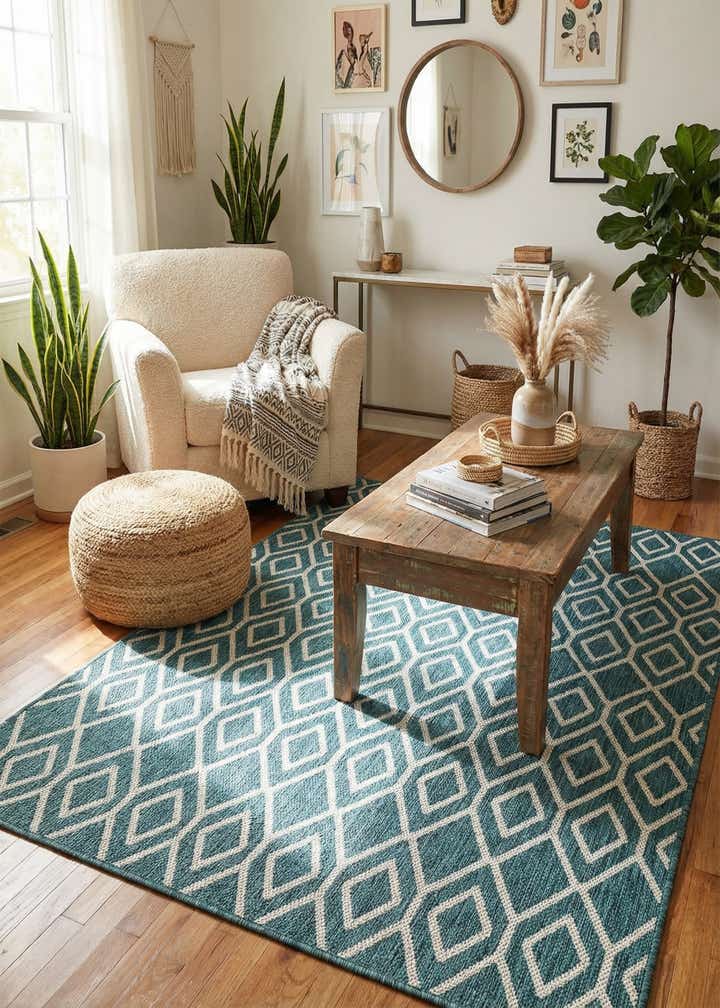 4' x 6' Easy-Clean Jill Zarin Turks and Caicos Indoor / Outdoor Rug