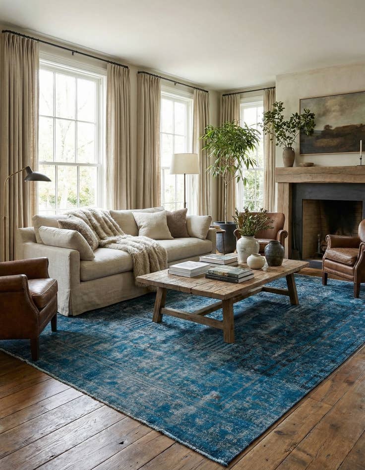 Detail image of 9' 7 x 12' 6  Hand Knotted Ultra Vintage Persian Wool Rug