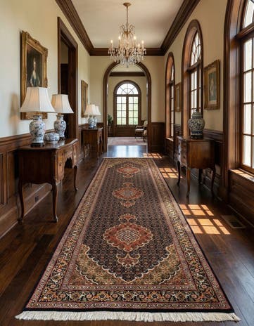 2' 7 x 10' 2 Tabriz Mahi Wool Runner Rug