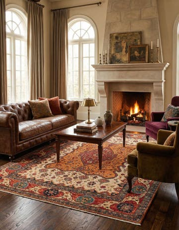 5' 9 x 8' Hand Knotted Ariana Ziegler Rug