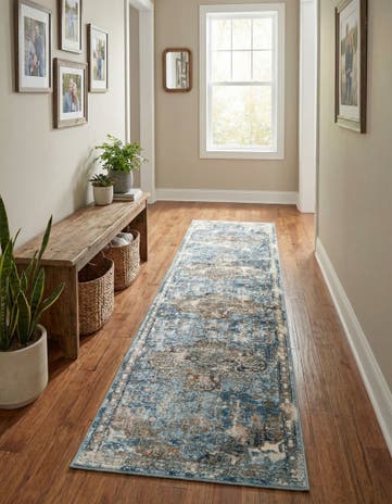 Blue Highbury Runner Rug