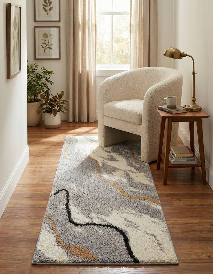 Detail image of 2' x 6' Sepia Runner Rug