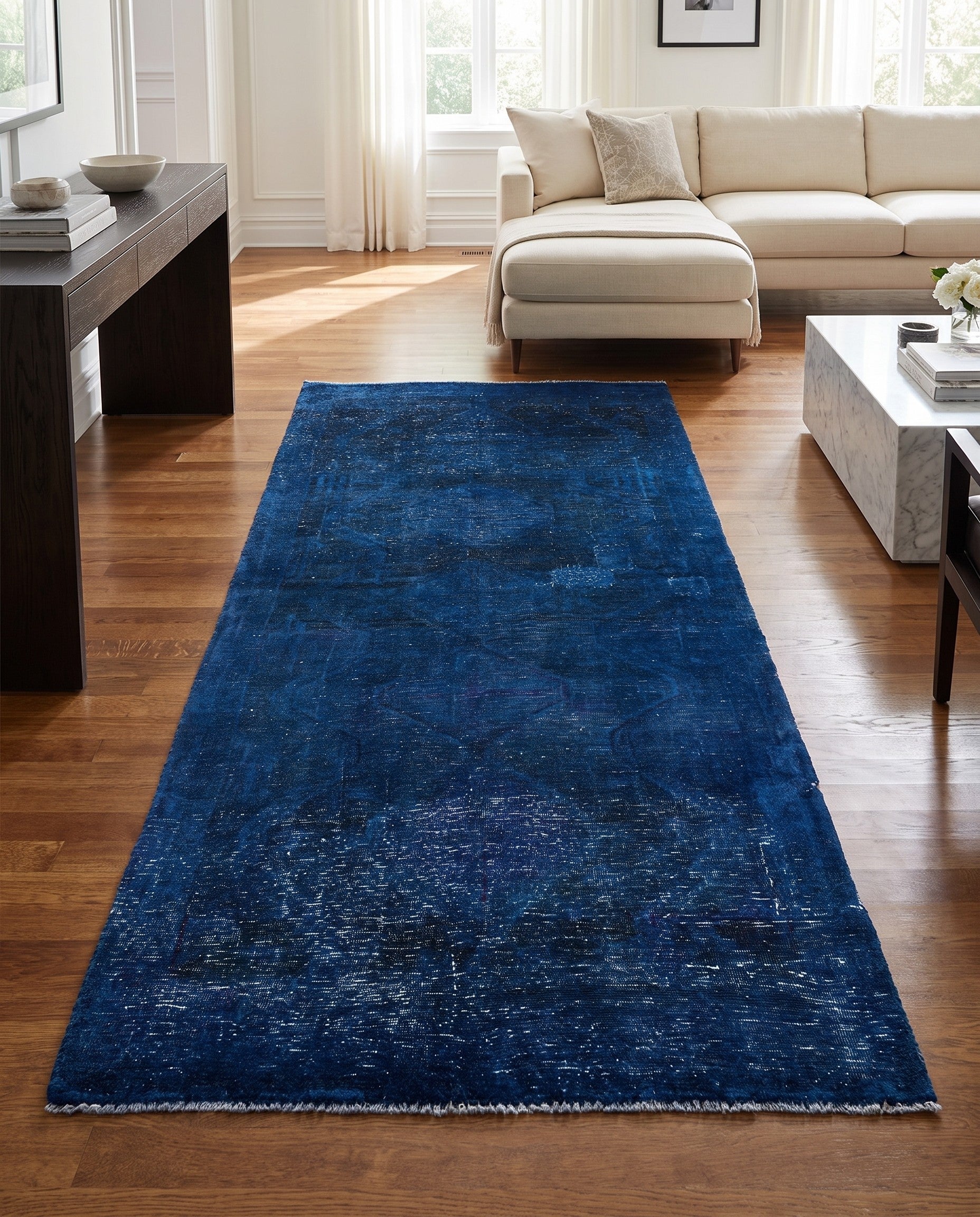 4' 4 x 8' 5 Hand Knotted Ultra Vintage Persian Wool Rug