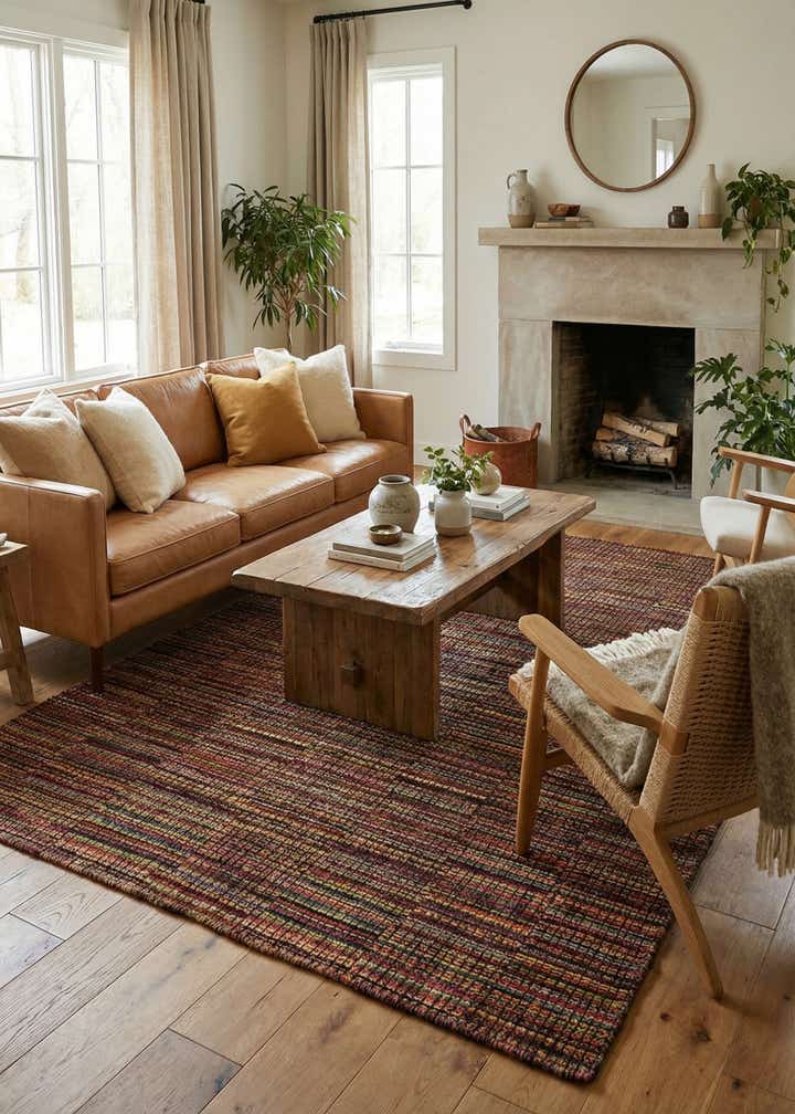 5' 7 x 7' 10 Hand Knotted Darya Wool Rug