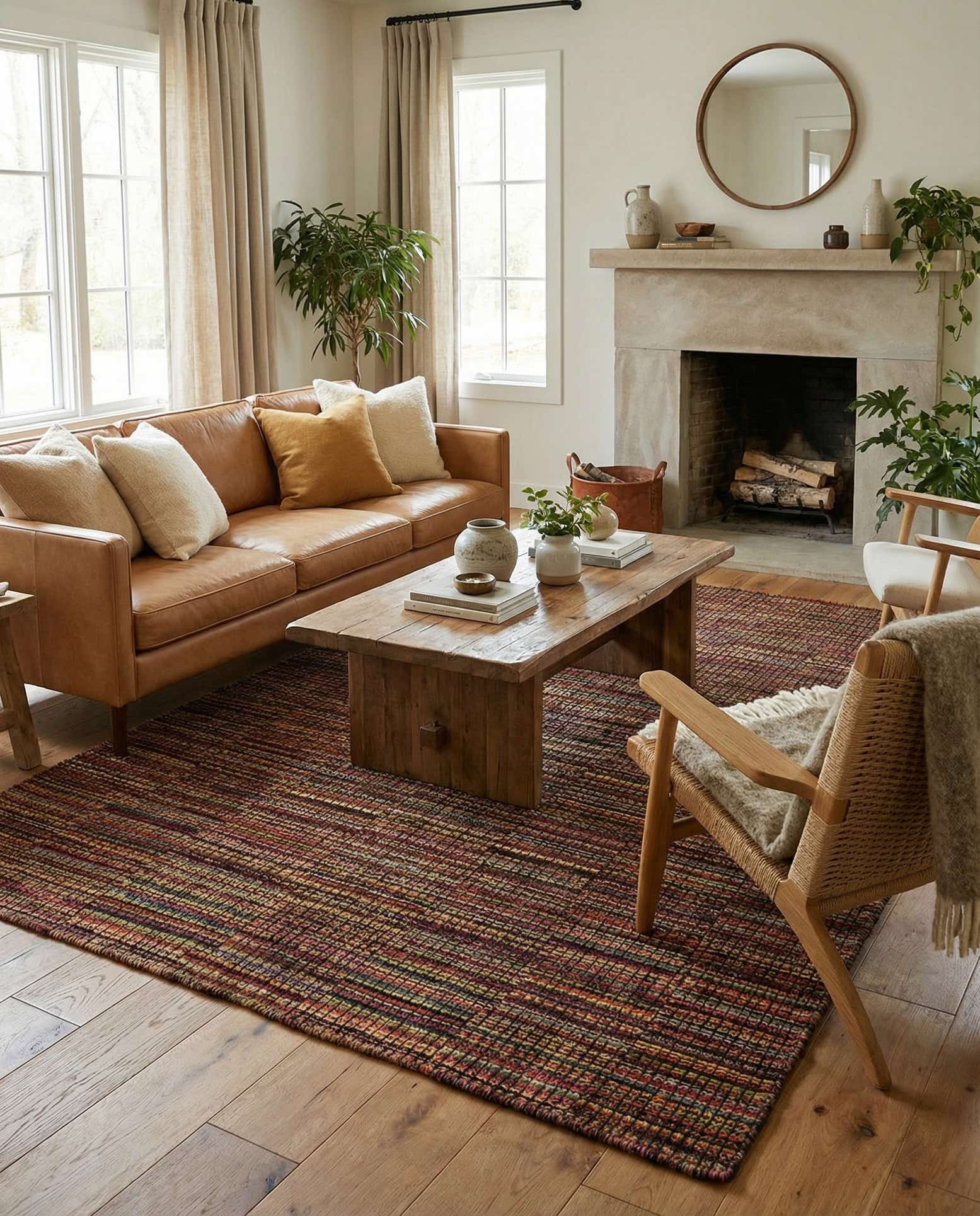 5' 7 x 7' 10 Hand Knotted Darya Wool Rug