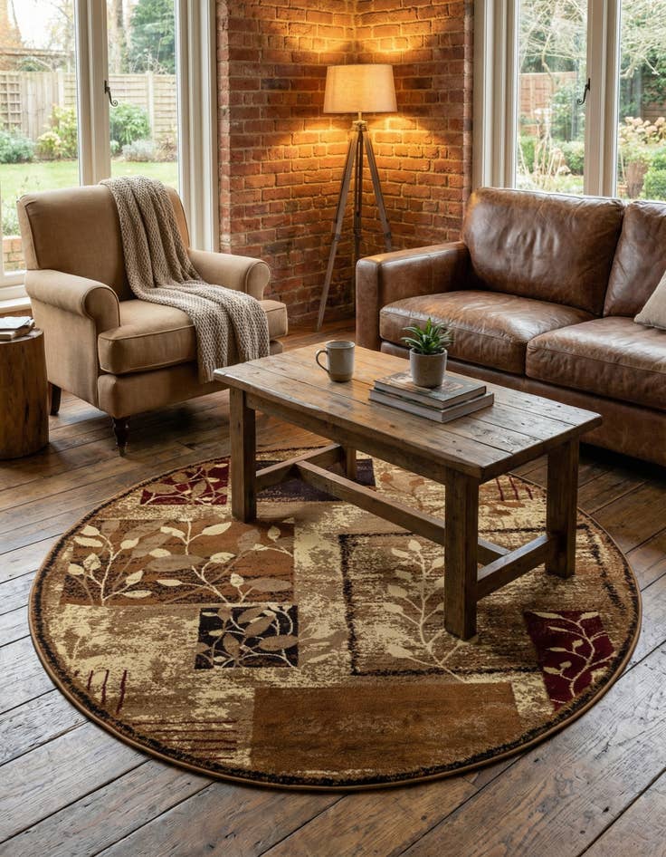 Detail image of  6' x 6' Cafe Round Rug