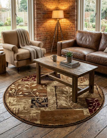 6' x 6' Cafe Round Rug