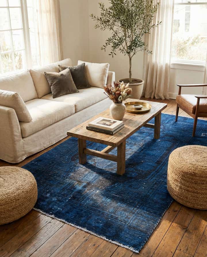 3' 8 x 6' 8 Hand Knotted Ultra Vintage Persian Wool Rug