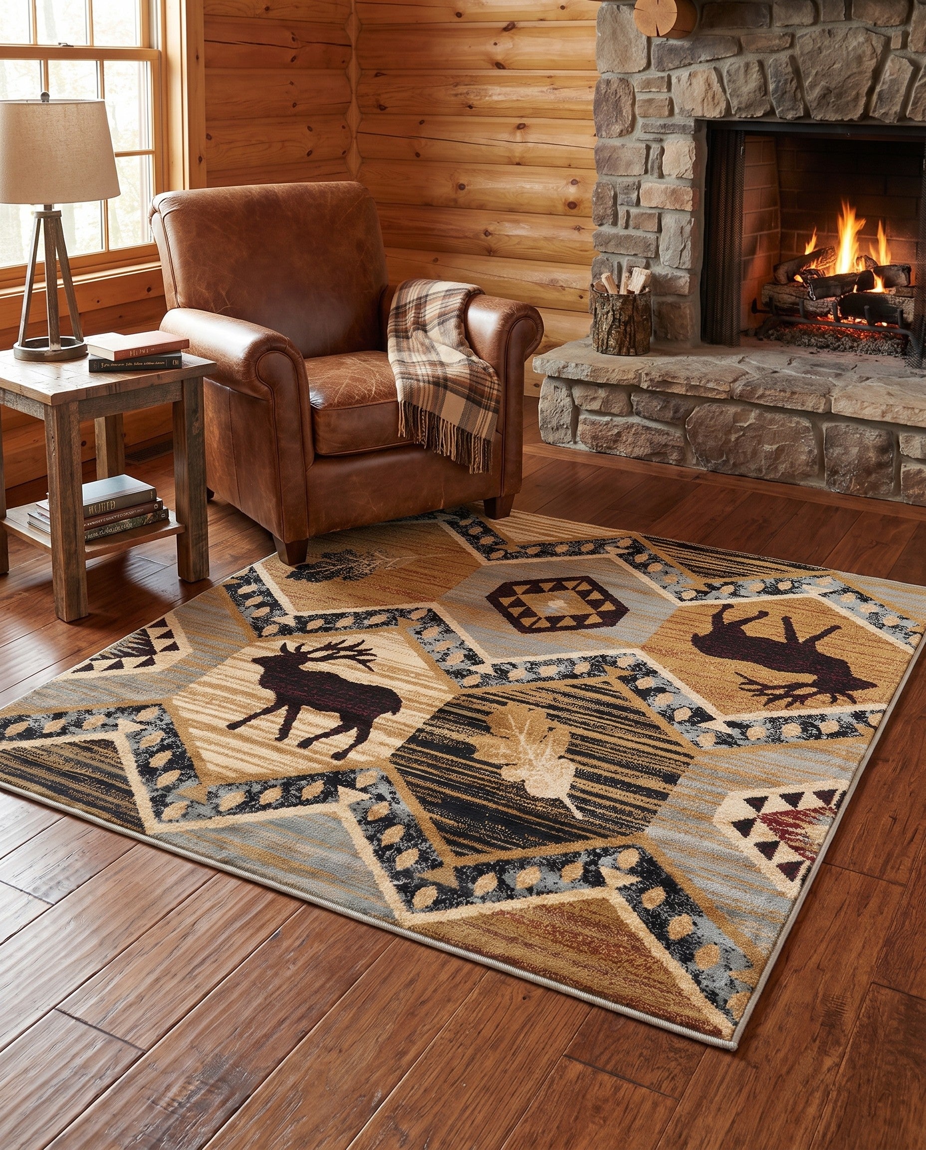 5' 3 x 5' 3 Pioneer Square Rug