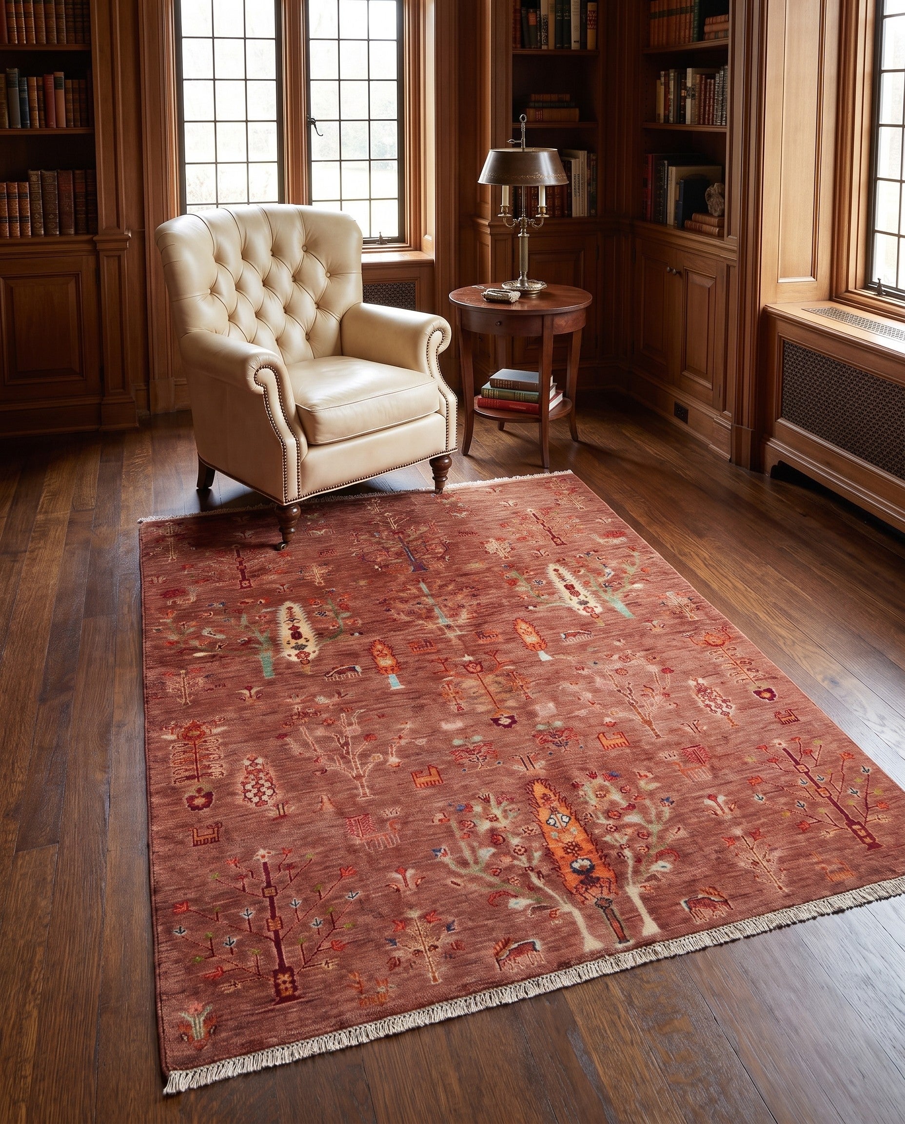 5' 1 x 6' 7 Hand Knotted Ariana Ziegler Rug