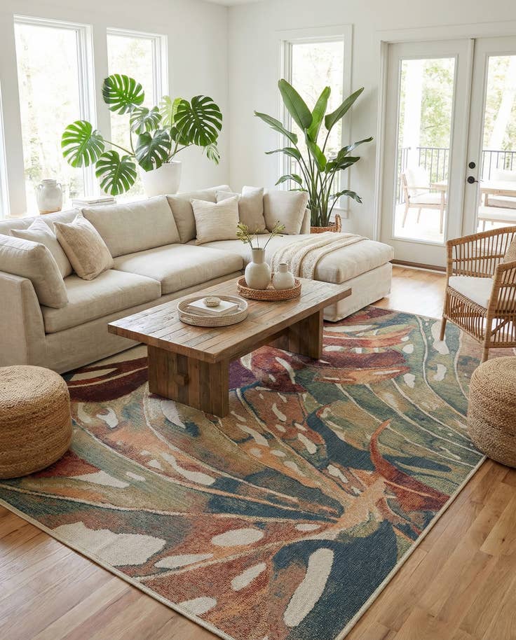 Detail image of 10' x 14' Easy-Clean Baja Indoor / Outdoor Rug