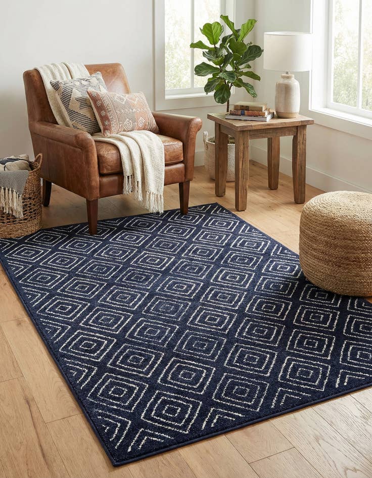 Detail image of 4' x 6' Easy-Clean Sabrina Soto Indoor / Outdoor Rug