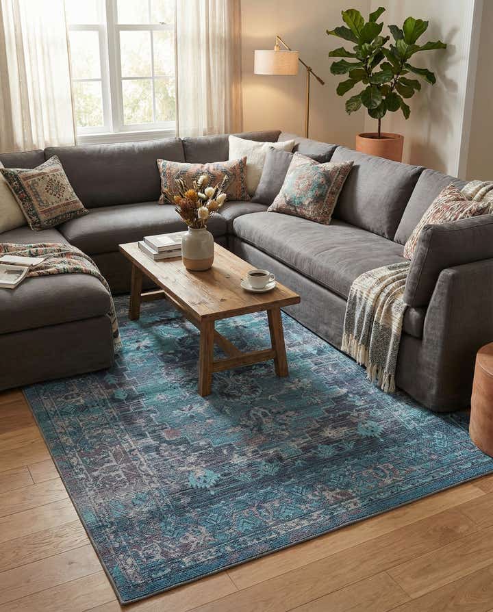 5' 3 x 7' 7 Washable Timeless Rug