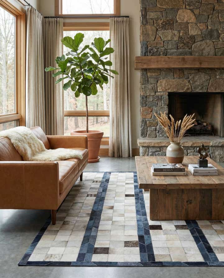 5' 1 x 7' 11 Cowhide - Patchwork Rug