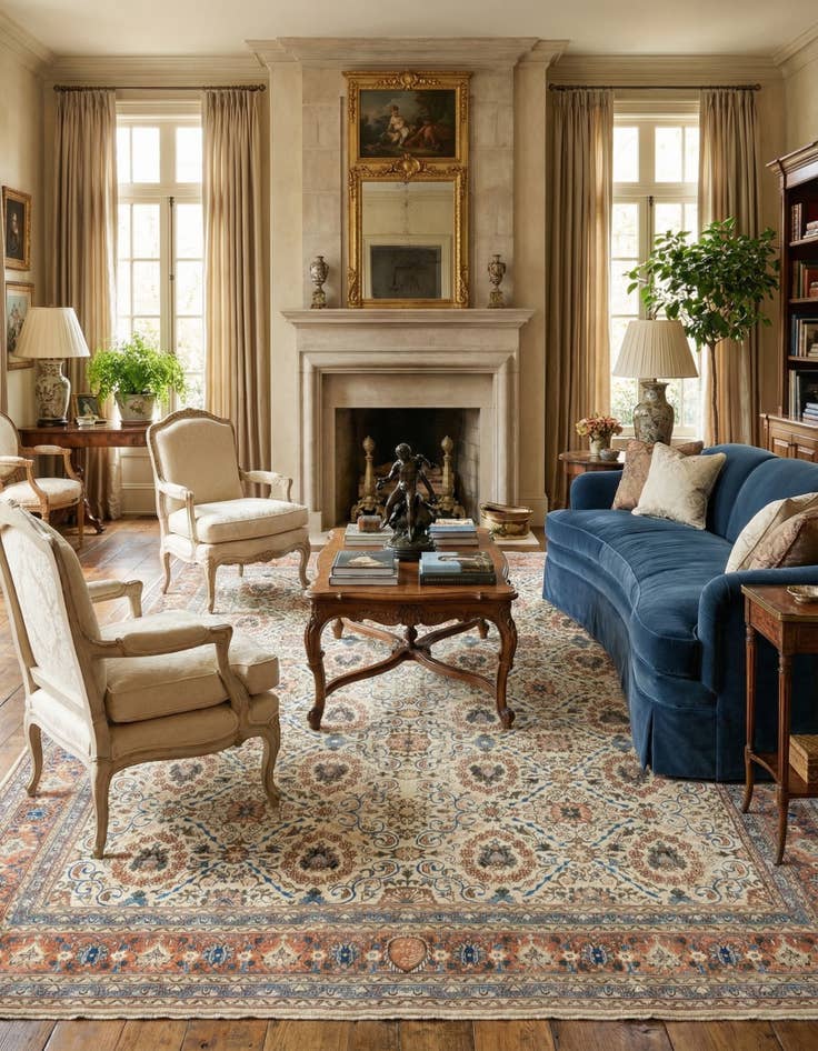 Detail image of 9' 10 x 13'  Hand Knotted Ultra Vintage Persian Wool Rug