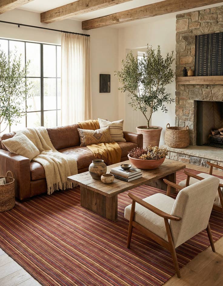 Detail image of 7' 4 x 7' 5 Harssin Kilim Square Rug