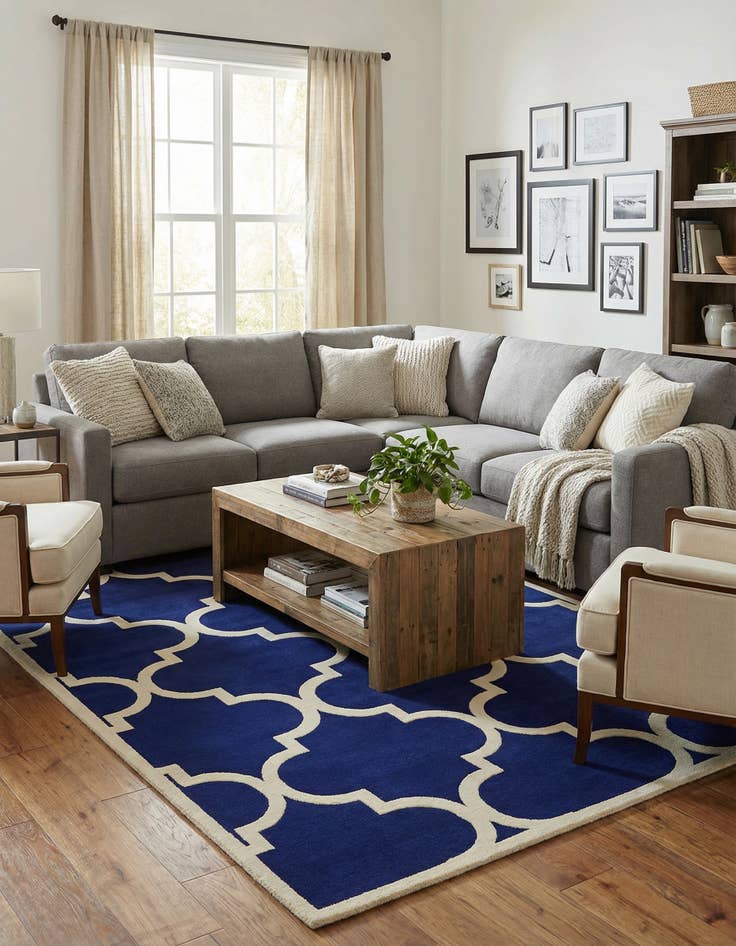 Detail image of 9' x 12' Trellis Rug