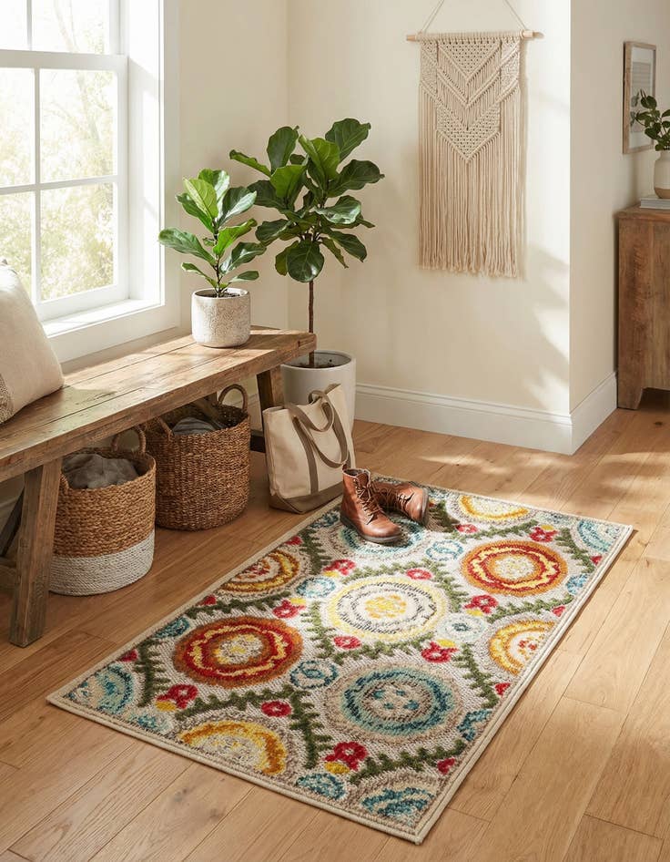 Detail image of 2' x 3' Easy-Clean Casablanca Indoor / Outdoor Rug