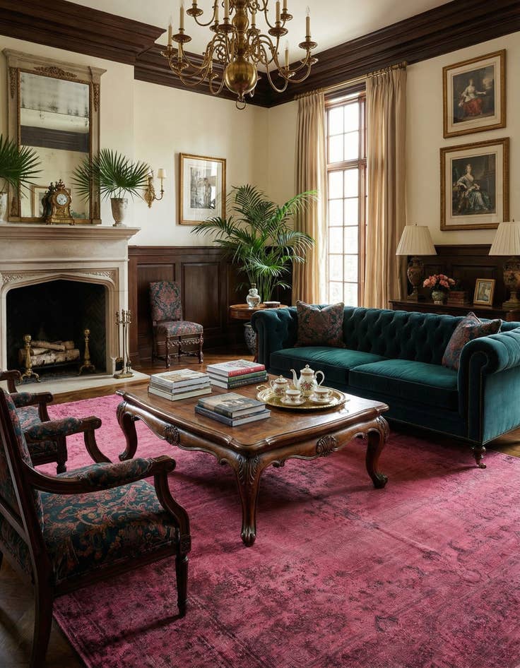 Detail image of 10' 11 x 14' 9 Vintage Royal Wool Rug