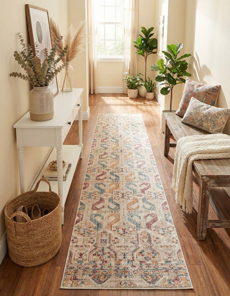 Detail image of 2' 6 x 12' Deepa Runner Rug