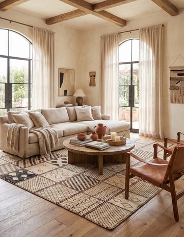 11' 3 x 15' 8 Hand Knotted Moroccan Wool Rug