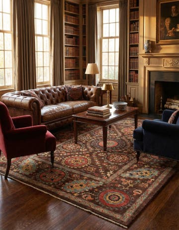 6' 9 x 8' 9 Hand Knotted Ariana Ziegler Oriental Rug