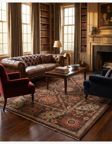 6' 9 x 8' 9 Hand Knotted Ariana Ziegler Oriental Rug