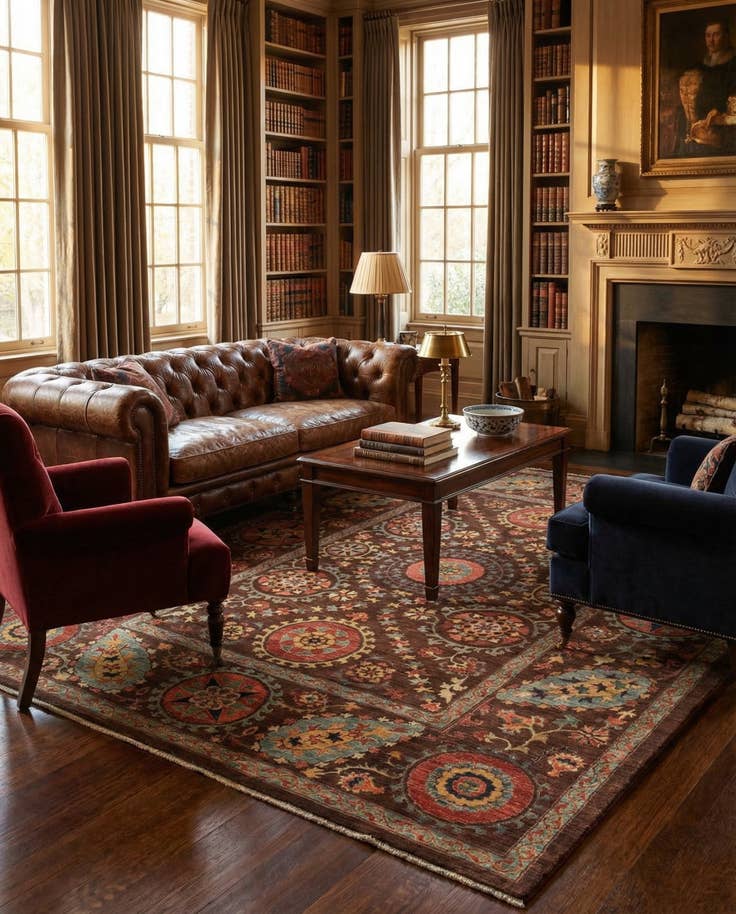 Detail image of 6' 9 x 8' 9 Hand Knotted Ariana Ziegler Oriental Rug