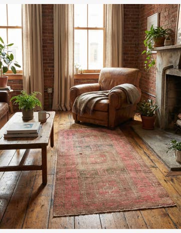 2' 8 x 5' 7 Hand Knotted Ultra Vintage Persian Wool Rug