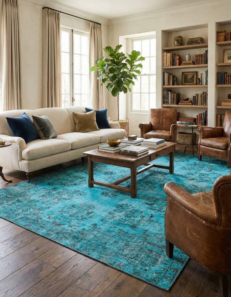 Detail image of  6' 8 x 10' 1 Ultra Vintage Wool Rug