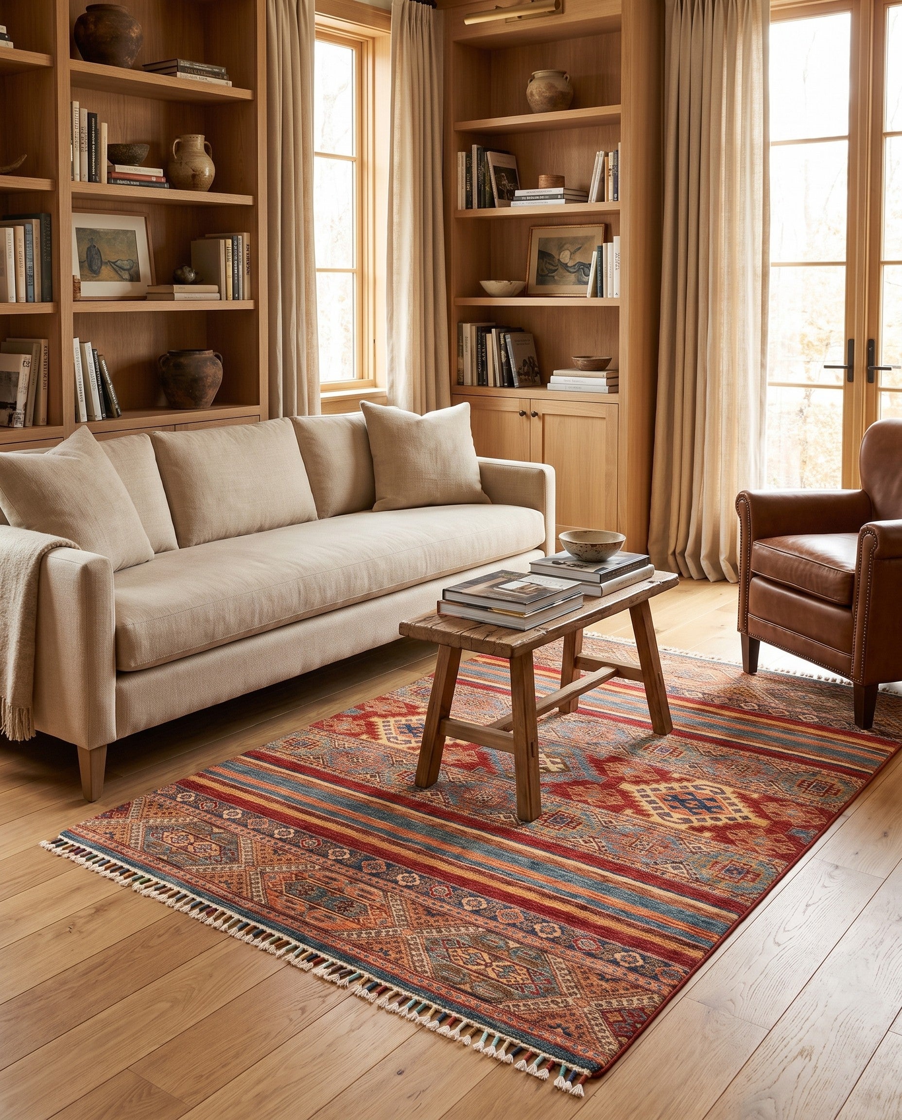 4' 11 x 6' 3 Hand Knotted Ariana Ziegler Rug