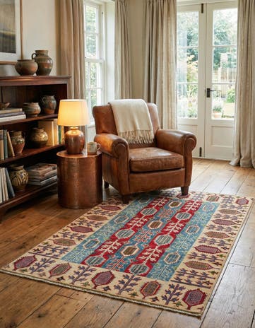 4' x 6' Hand Knotted Kazak Rug