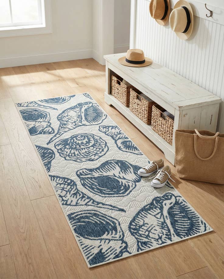 Detail image of 2' x 5' 3 Easy-Clean Coastal Indoor / Outdoor Runner Rug
