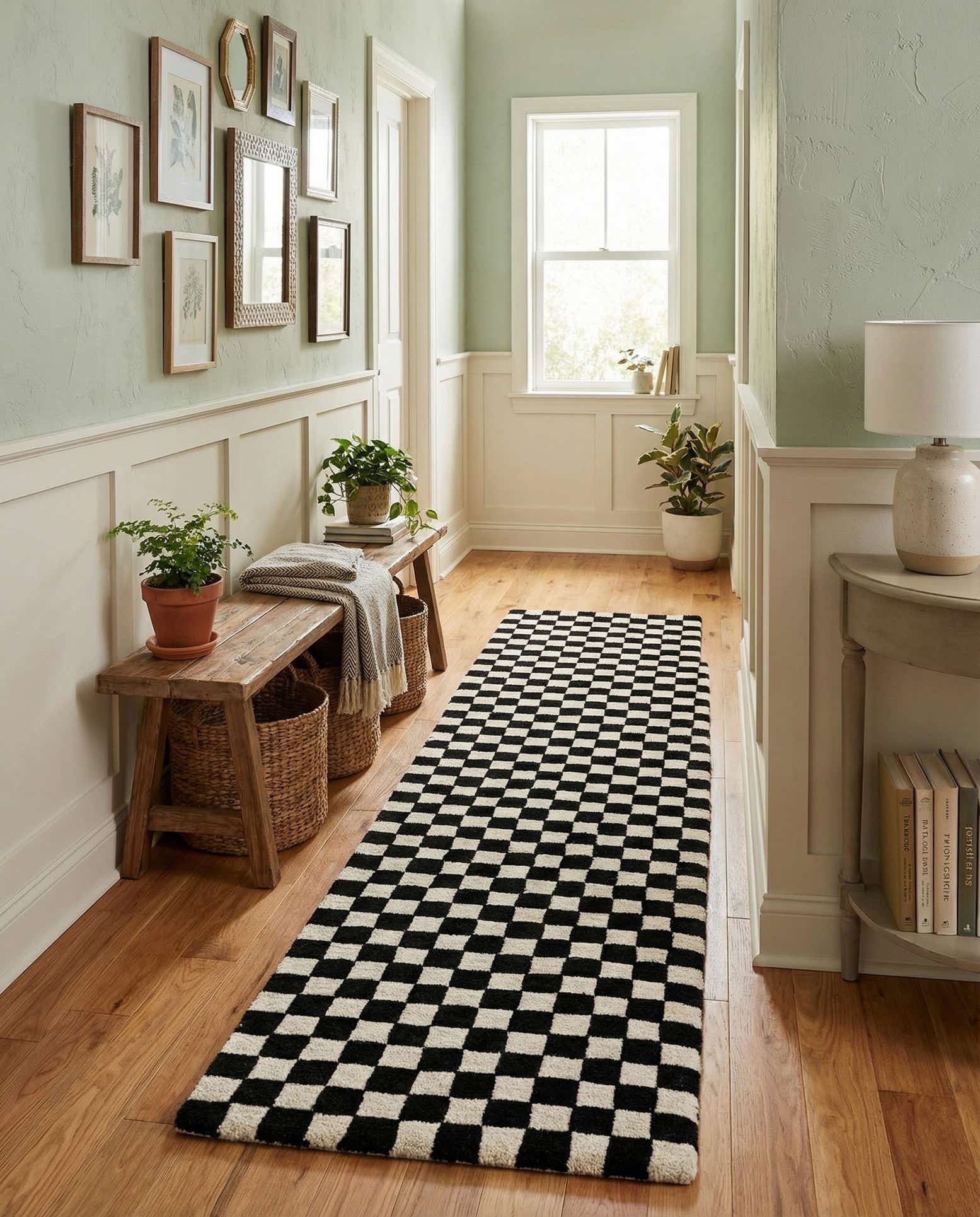 2' x 8' Hand Tufted Wool Runner Rug