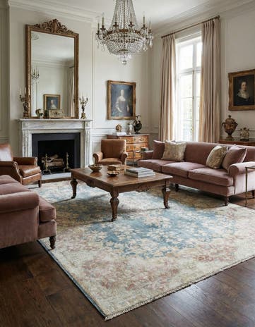 6' 7 x 9' 5 Vintage Royal Wool Rug