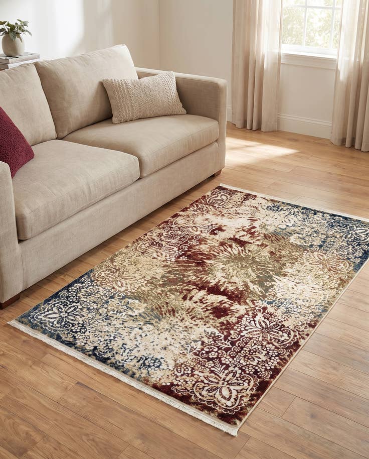 Detailfoto van 125cm x 185cm Nain Design Vloerkleed