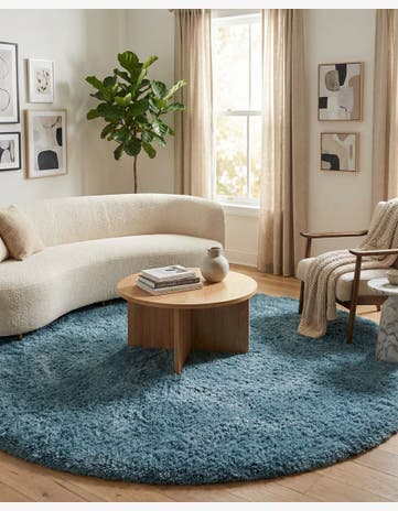 8' x 8' Infinity Shag Round Rug