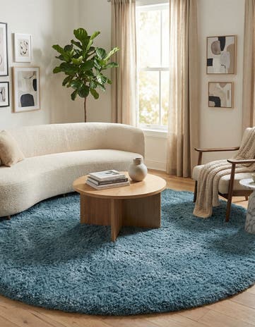 8' x 8' Infinity Shag Round Rug