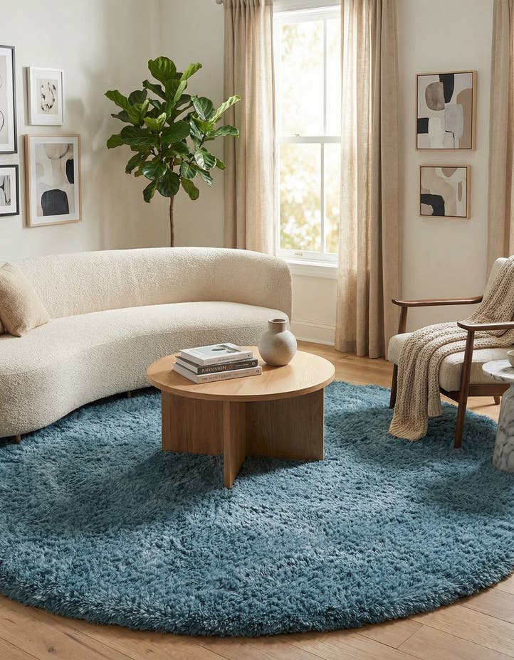 8' x 8' Infinity Shag Round Rug