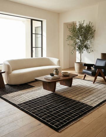 8' 2 x 9' 9 Hand Knotted Moroccan Wool Rug