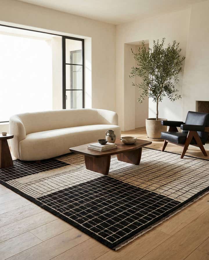 8' 2 x 9' 9 Hand Knotted Moroccan Wool Rug