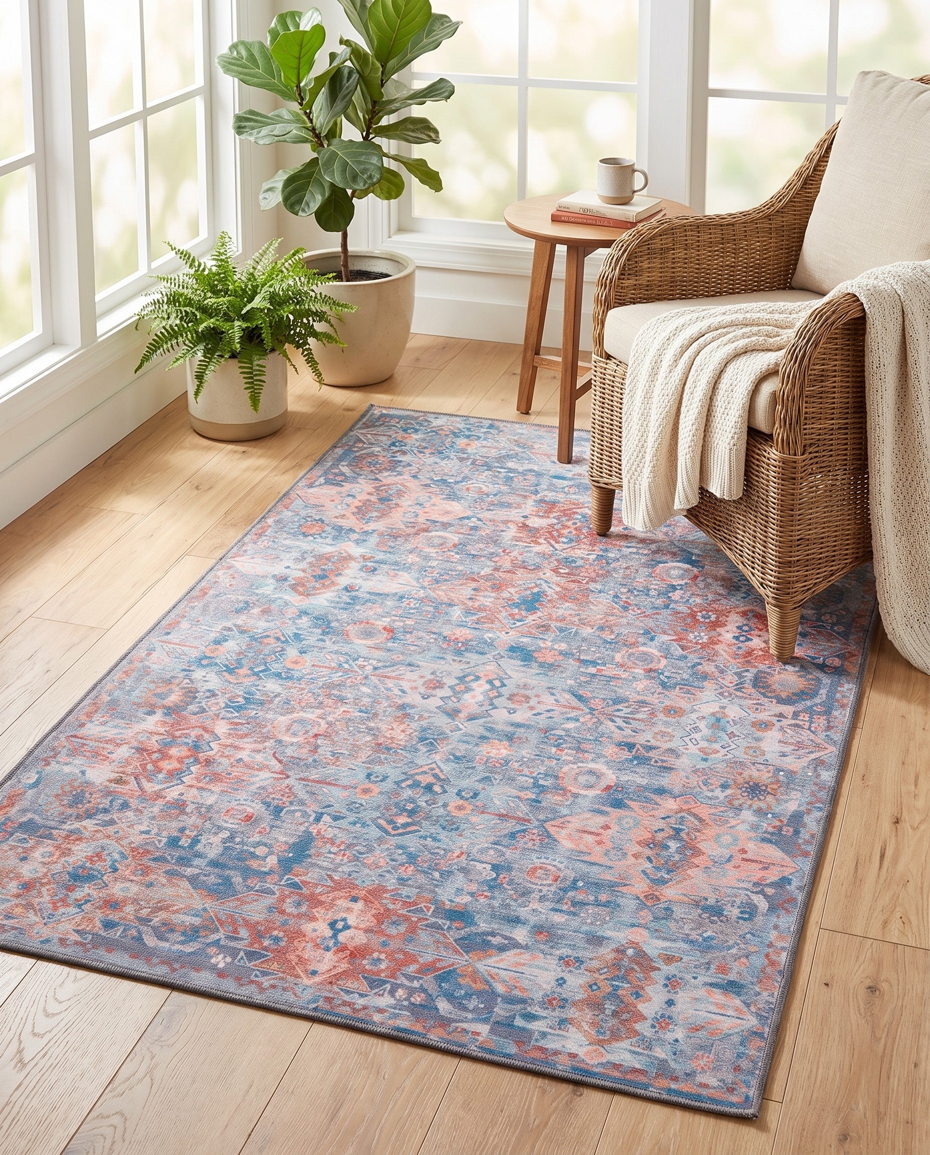 3' 6 x 5' 6 Washable Timeless Rug
