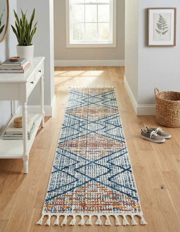 Blue Aramis Runner Rug