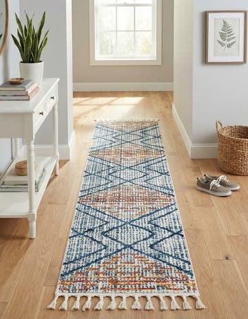 Blue Aramis Runner Rug