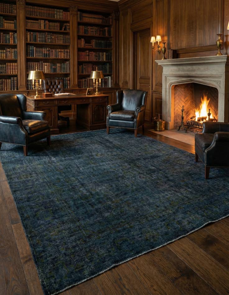 Detail image of  9' 4 x 11' 3  Hand Knotted Ultra Vintage Persian Wool Rug